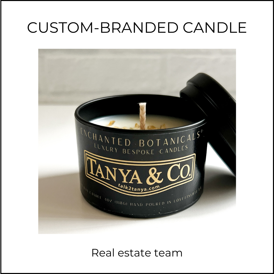 luxury candles, custom branded