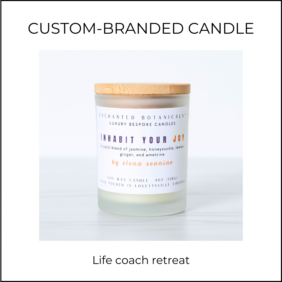 Custom Branded Candles for Life Coach